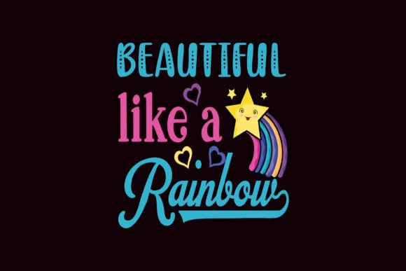 Beautiful Like a Rainbow Graphics Freebies Review