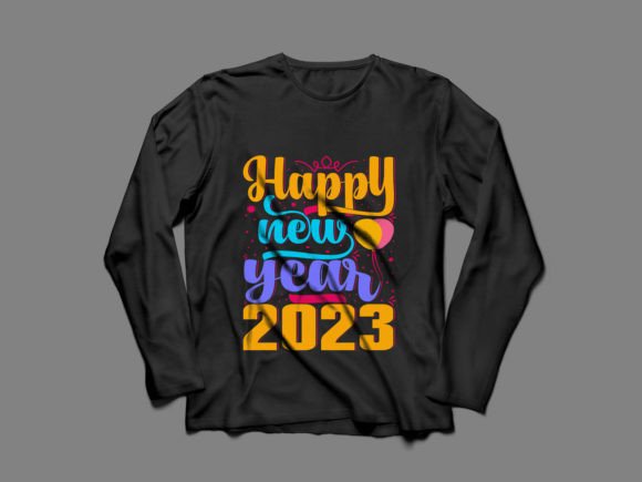 Happy New Year 2023 T-Shirt Design: Graphics Freebies
