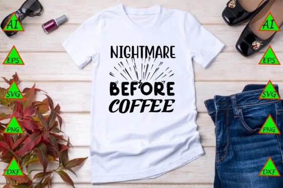 Nightmare Before Coffee Graphics Freebies