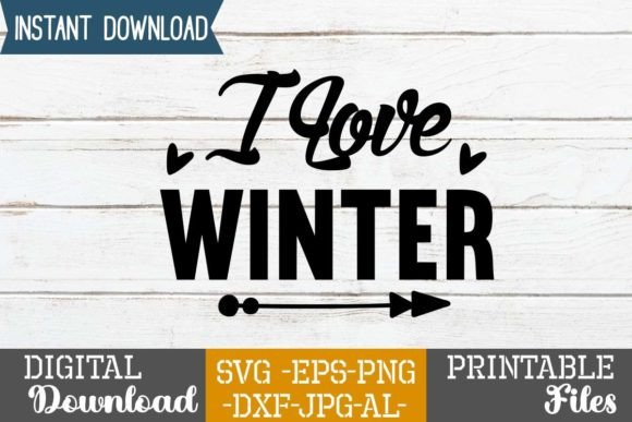 Winter Graphics Freebies: I Love Winter Review